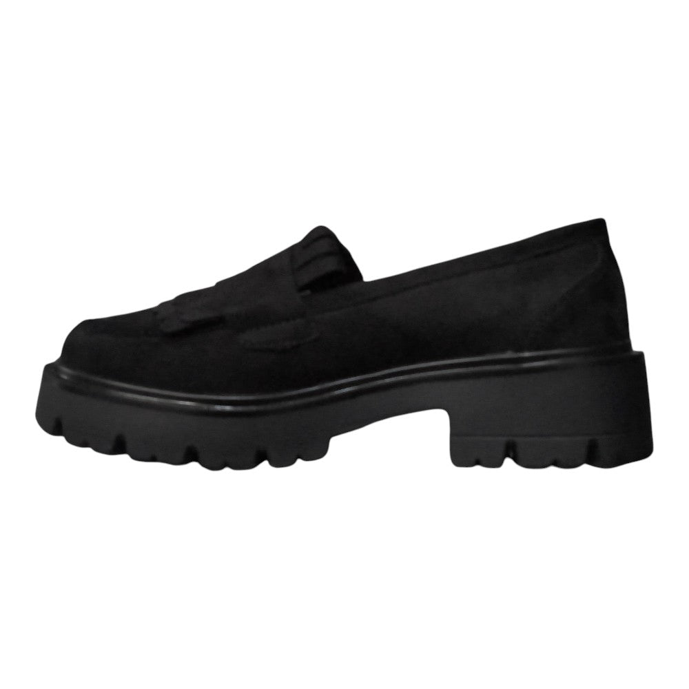 Mocasini TV-11 negri tip velur