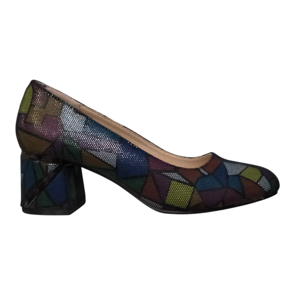 Pantofi damă TV-05 multicolor închis