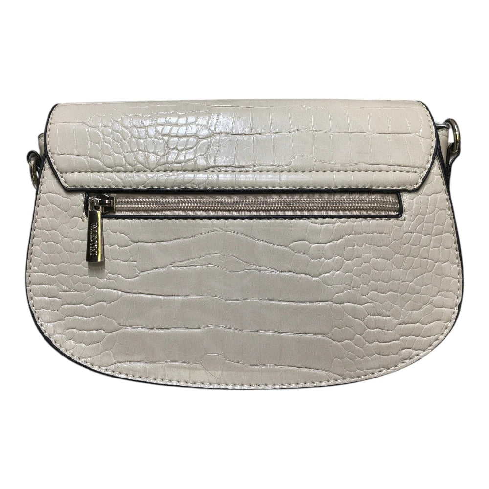 Poșetă 8160 bej cu aspect croco