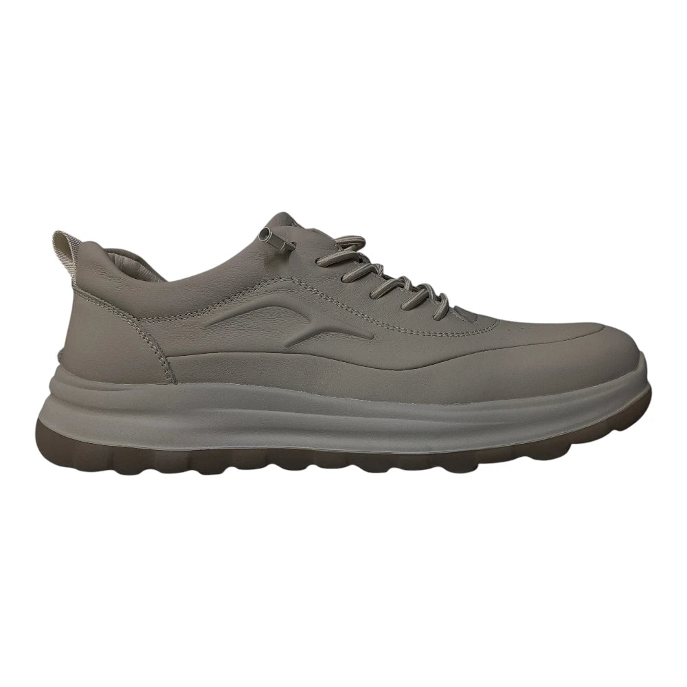 Pantofi sport bărbați bej cu talpă groasă 2530