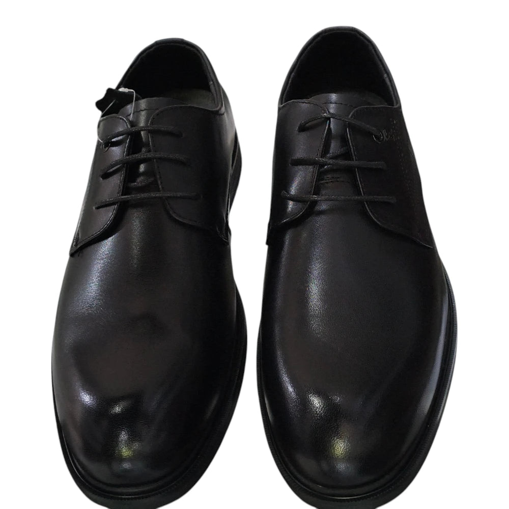 Pantofi eleganți bărbați negri din piele naturală 25012