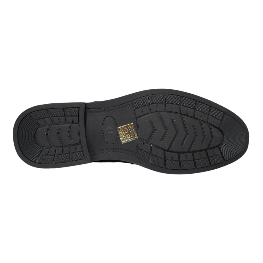 Pantofi eleganți bărbați negri din piele naturală 25012