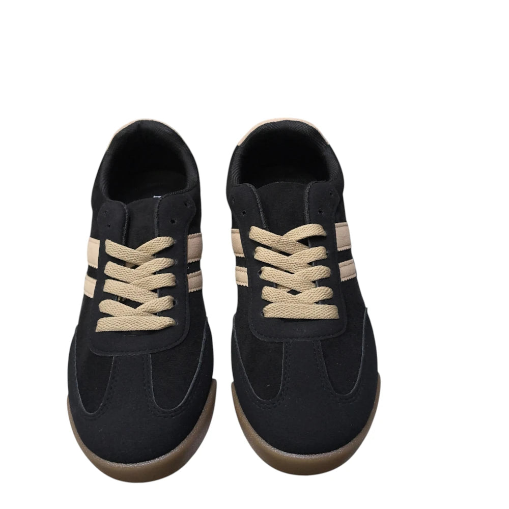 Pantofi sport damă negri cu talpă joasă T283