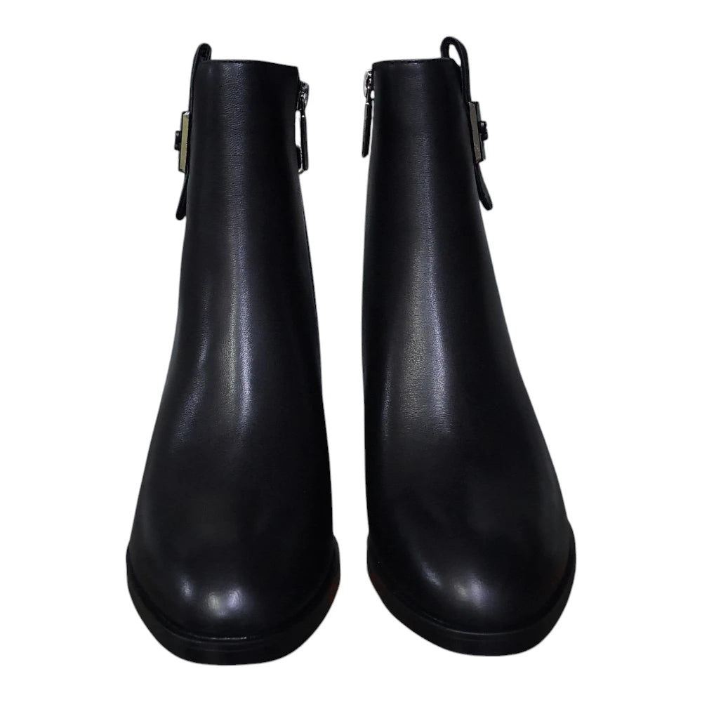 Botine damă 5752 negre cu toc de 6 cm