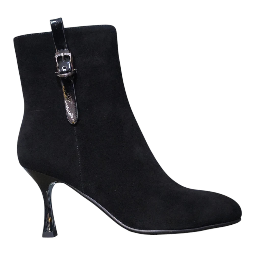 Botine damă 4730 din piele velur și cu toc subțire
