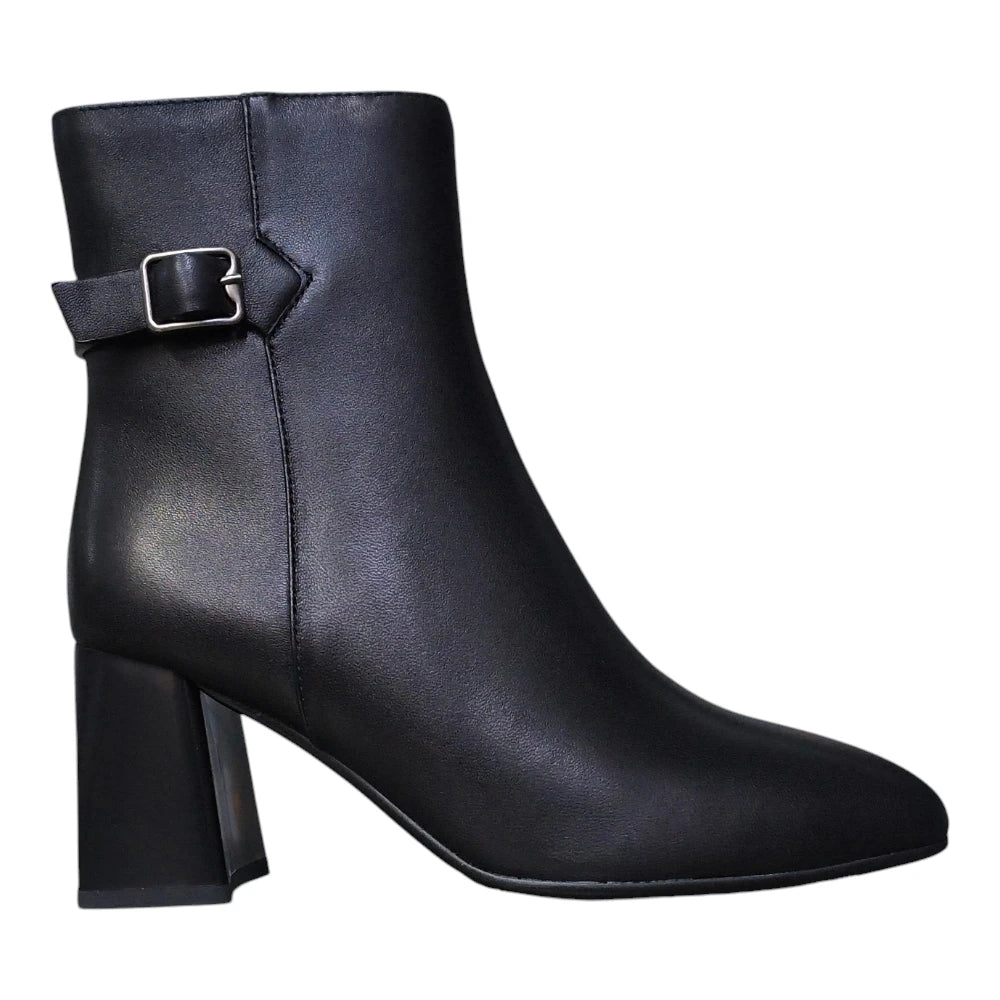 Botine damă 4309 negre închis cu toc gros