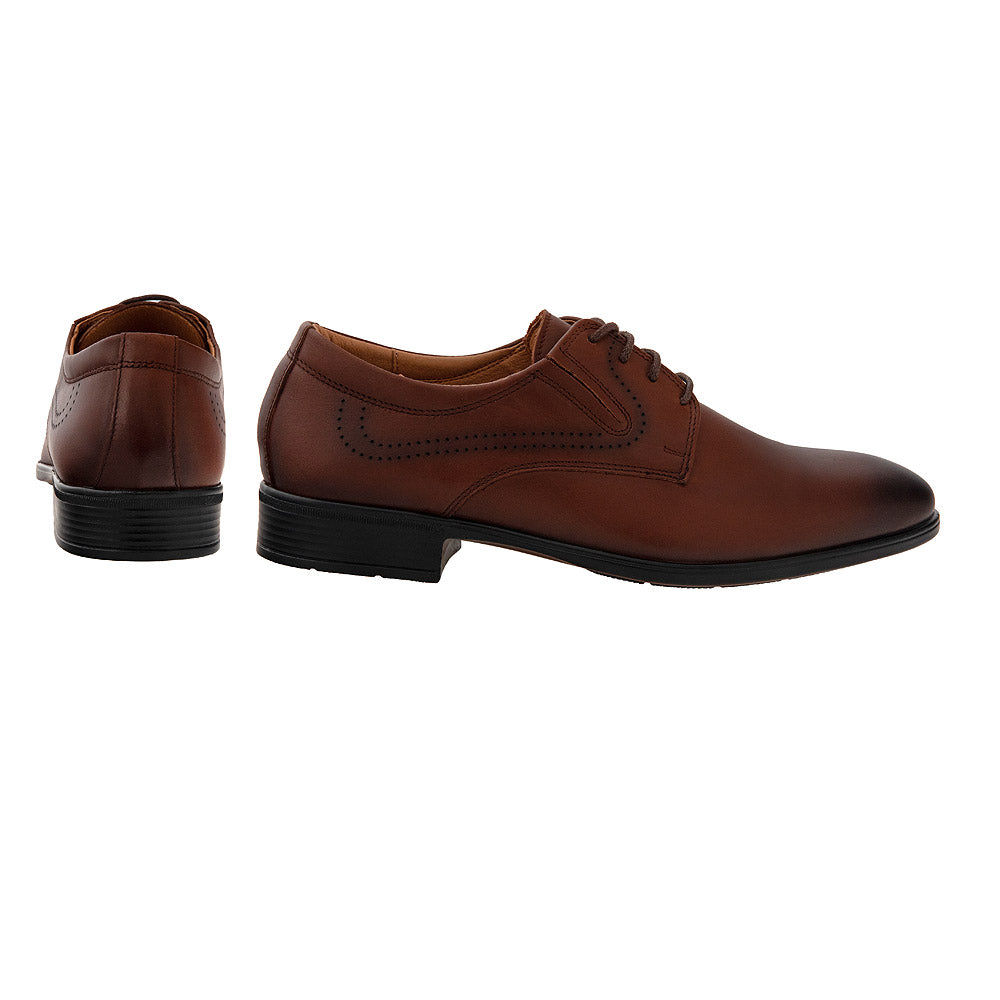Pantofi derby 4066 coniac