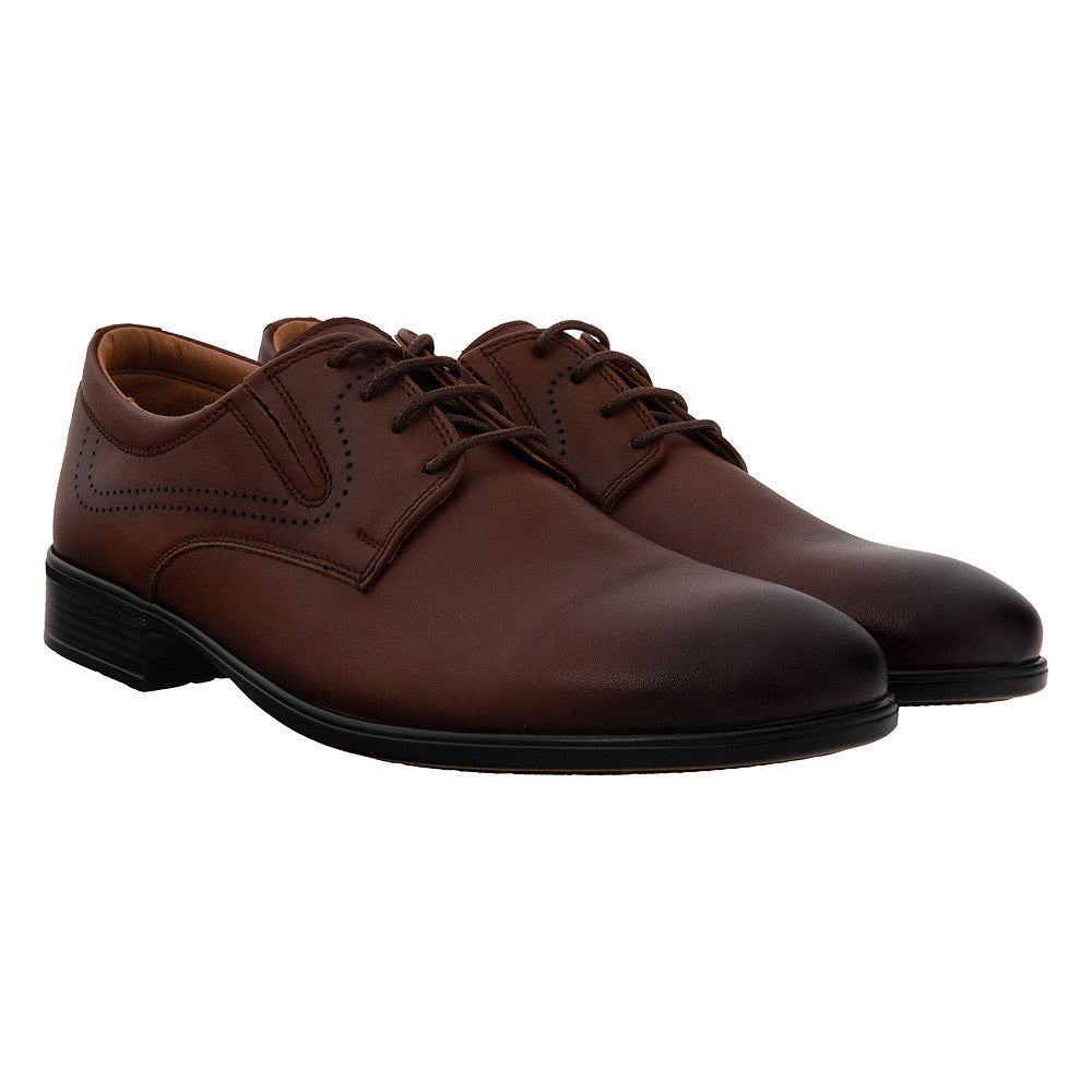 Pantofi derby 4066 coniac