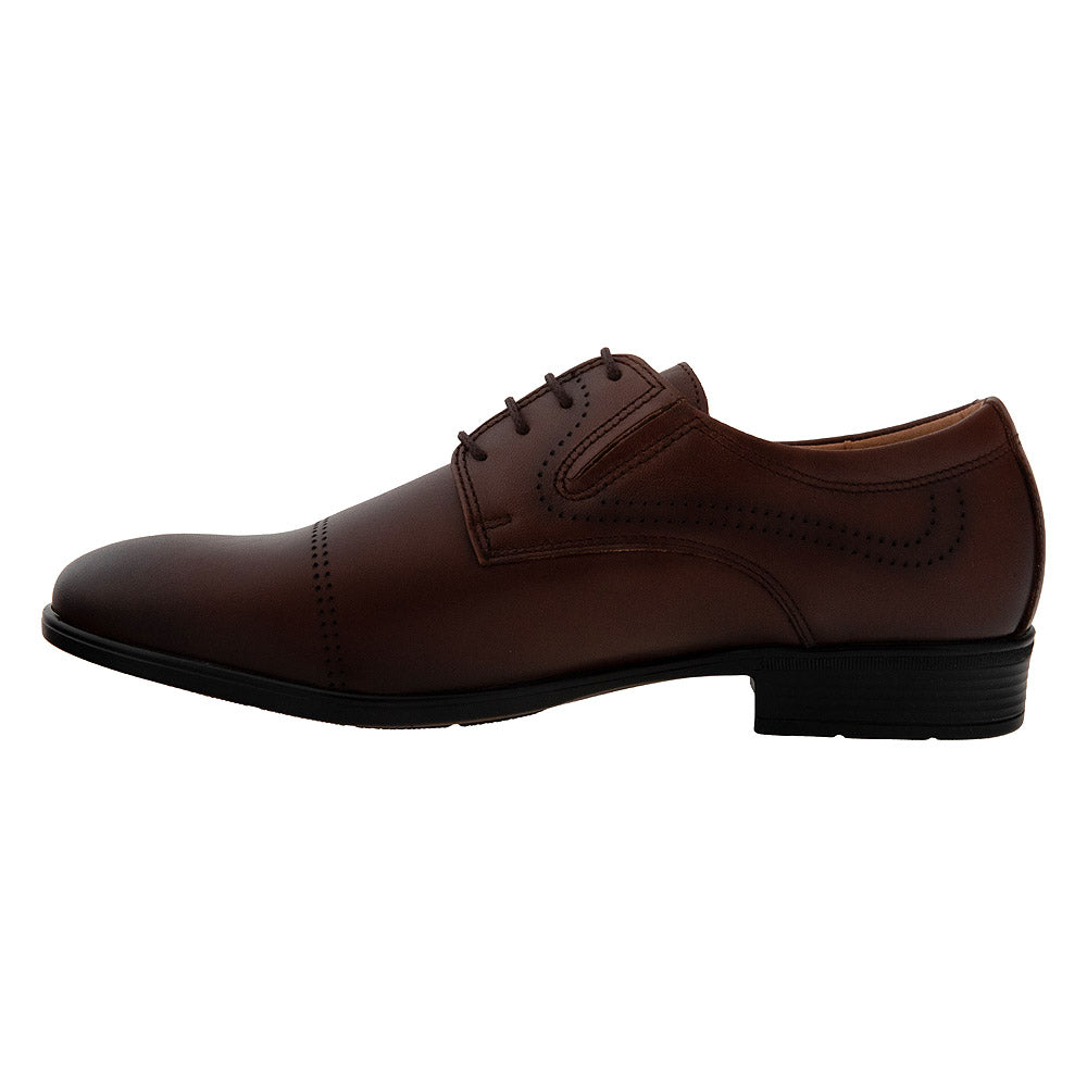 Pantofi derby barbati 4067 coniac