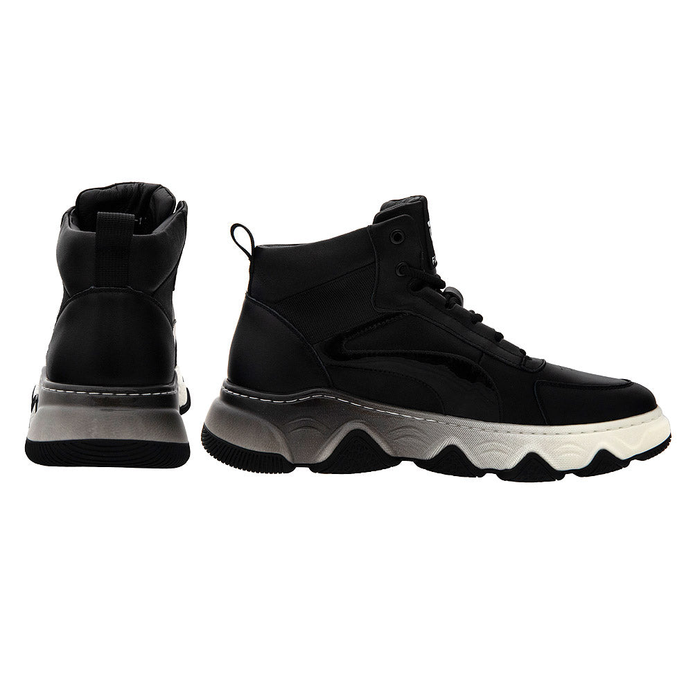 Sneakers barbati 95592 negri