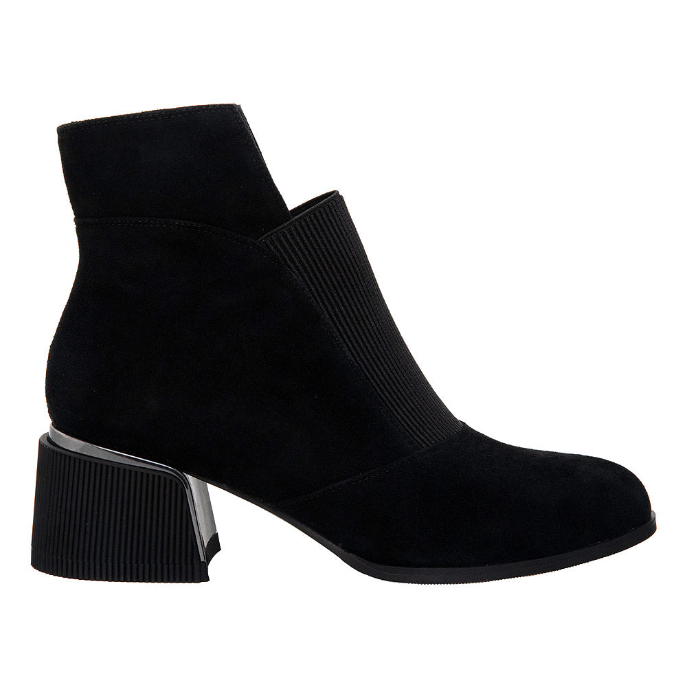 Botine toamna 1046 negru velur