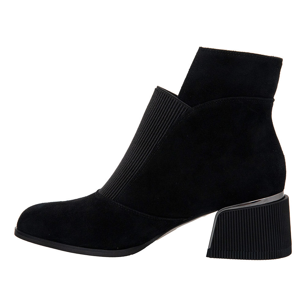 Botine toamna 1046 negru velur