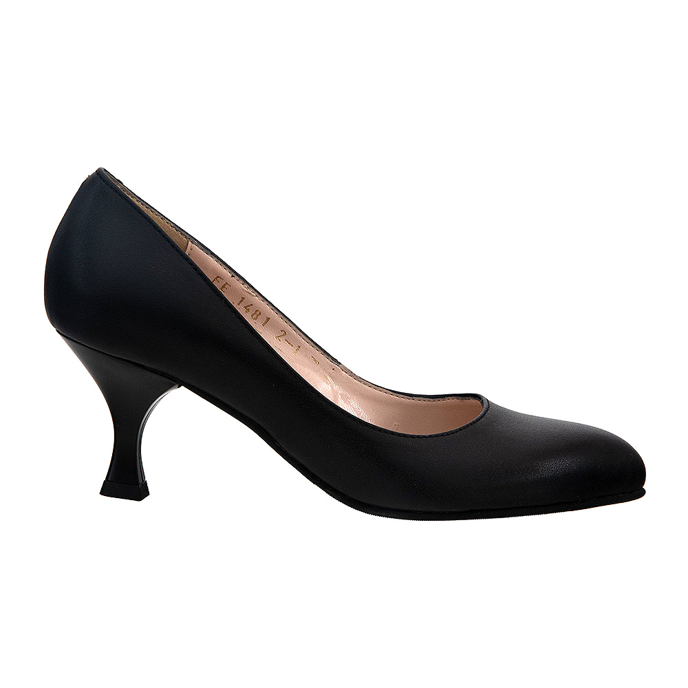 Pantofi eleganti cu toc mic 1481 negri