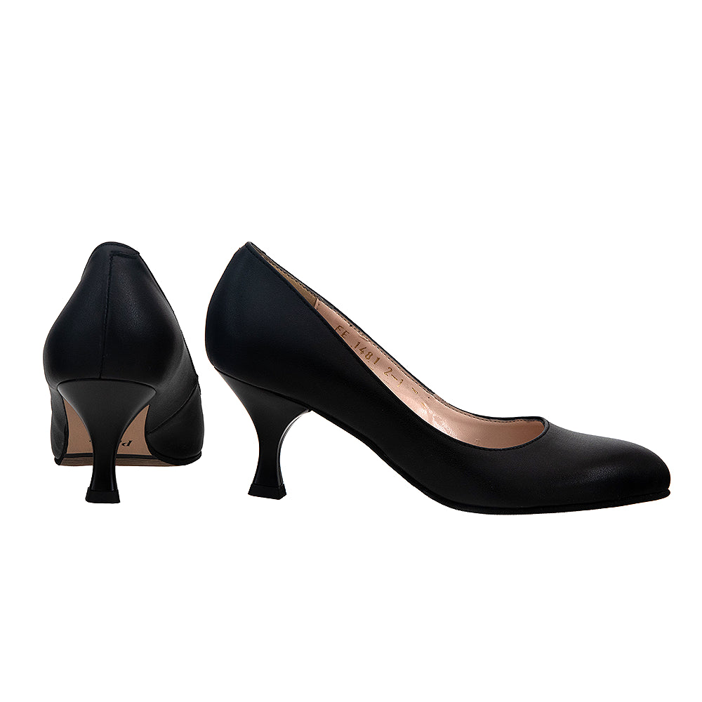 Pantofi eleganti cu toc mic 1481 negri