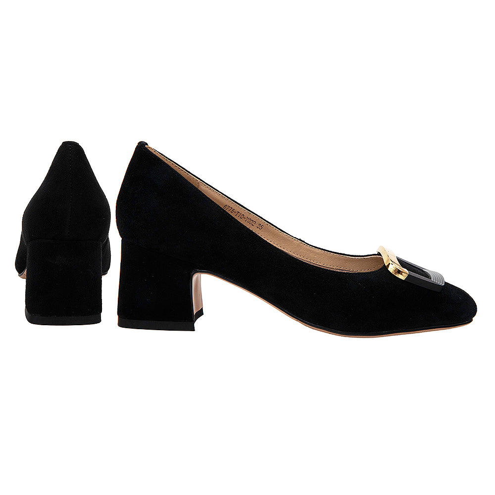 Pantofi dama 6775 negru velur