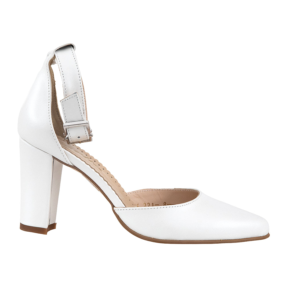 Pantofi dama 221 albi