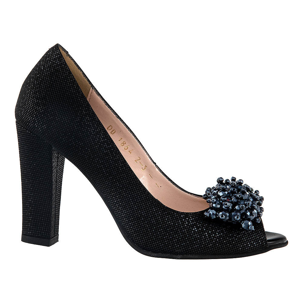 Pantofi dama 1864 negri sclipici