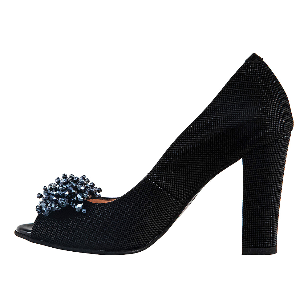 Pantofi dama 1864 negri sclipici