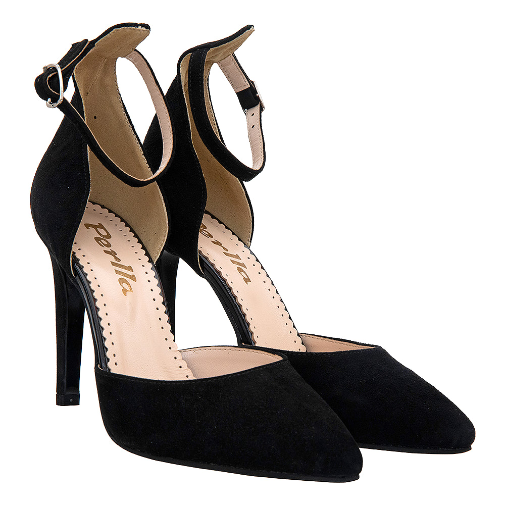Pantofi dama eleganti 222 negru velur