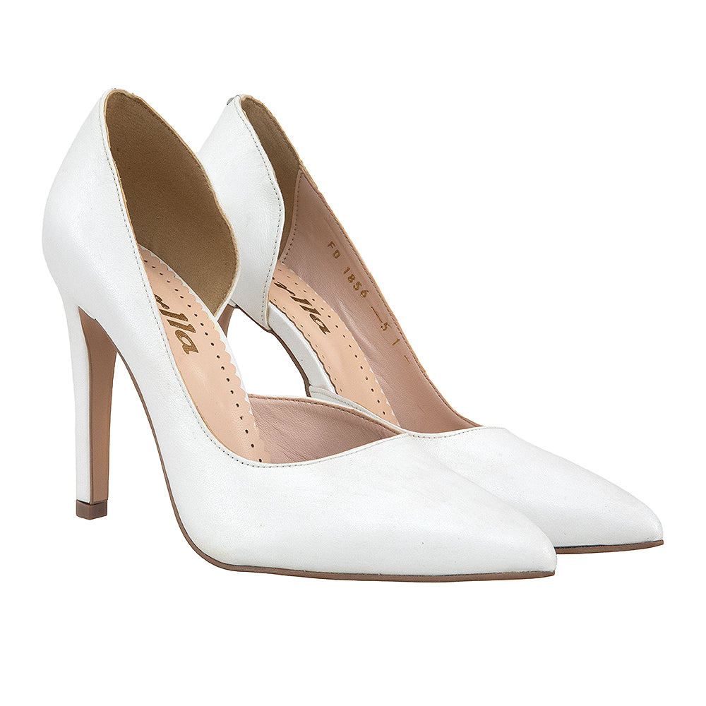 Pantofi dama stiletto 1856 albi