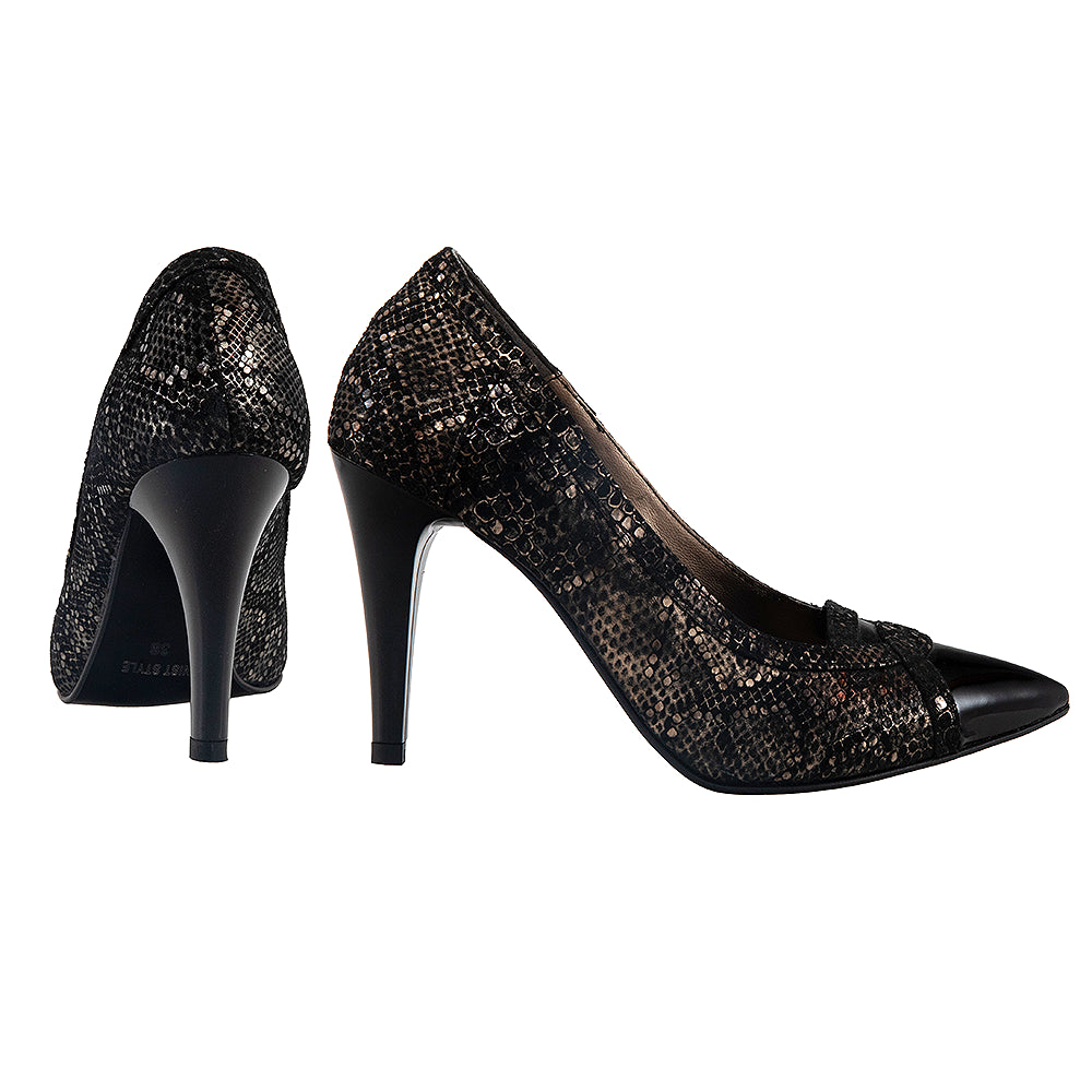 Pantofi dama 448 stiletto negri