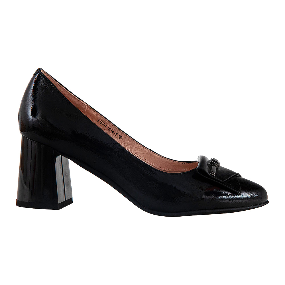 Pantofi dama 757 negru lac