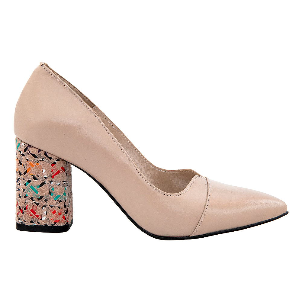 Pantofi cu toc 675 roz
