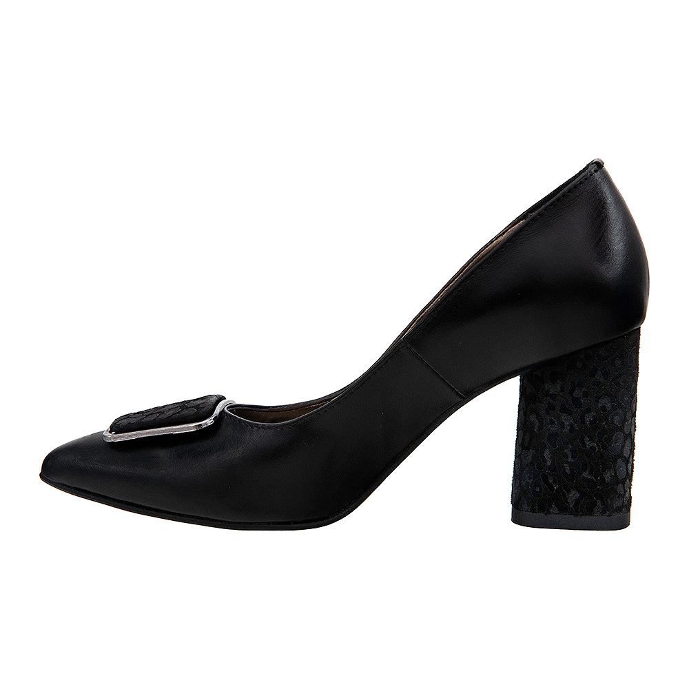 Pantofi cu toc 663 negri