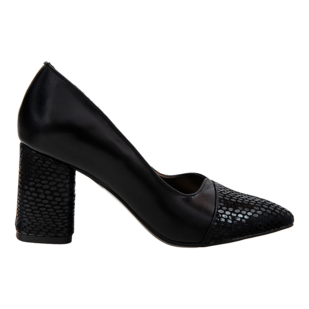 Pantofi cu toc 675 negru