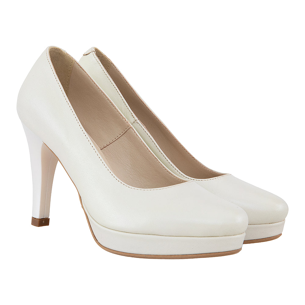 Pantofi dama eleganti 3 albi