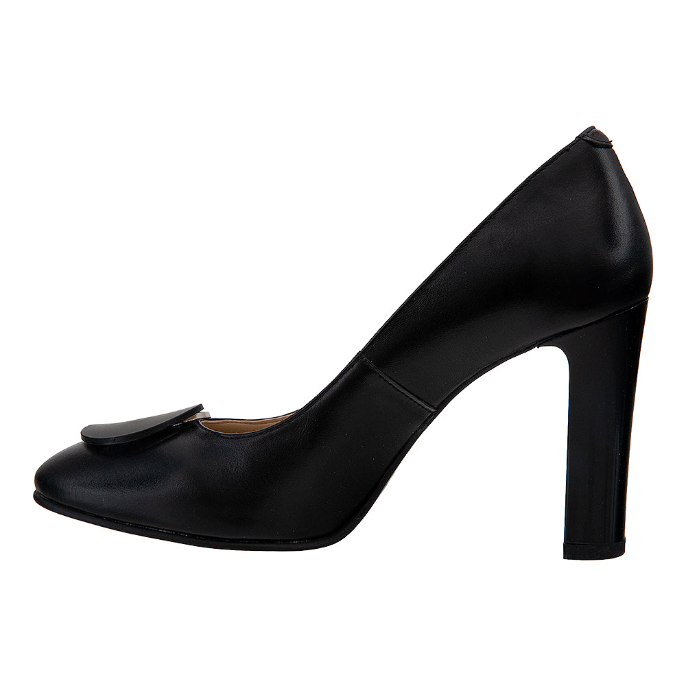 Pantofi cu toc gros 919 negri