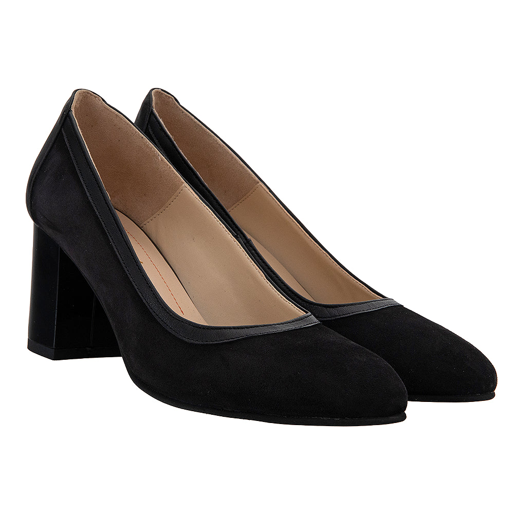Pantofi eleganti dama 920 negru velur