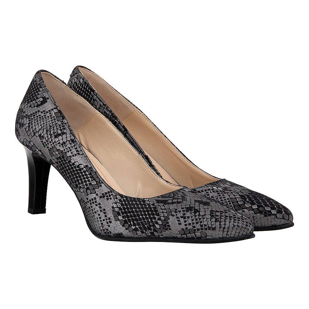Pantofi dama toc subțire 332 argintii