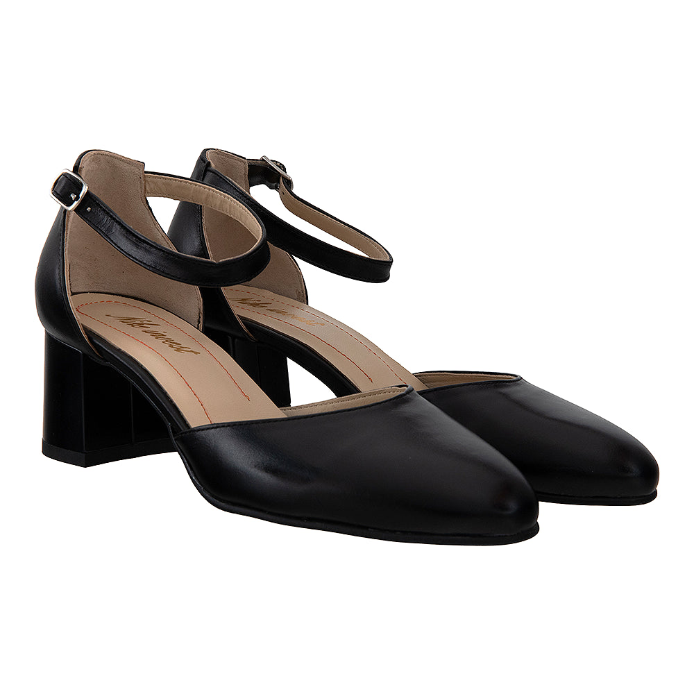Pantofi dama 866 negri cu bareta