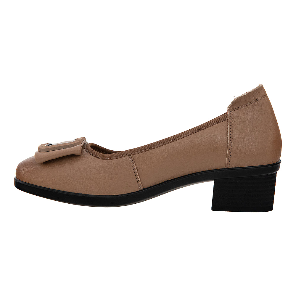 pantofi dama piele naturala comozi 0650 kaki