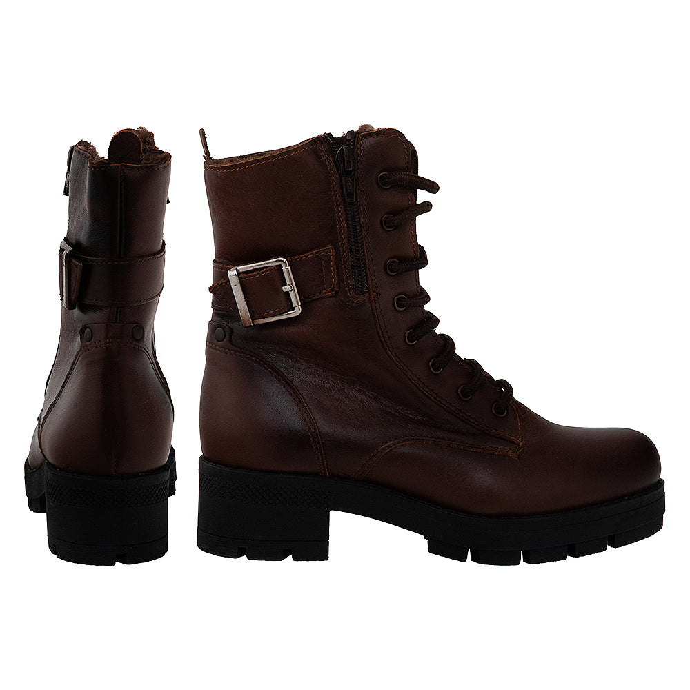 Ghete damă din piele naturală 061 maro