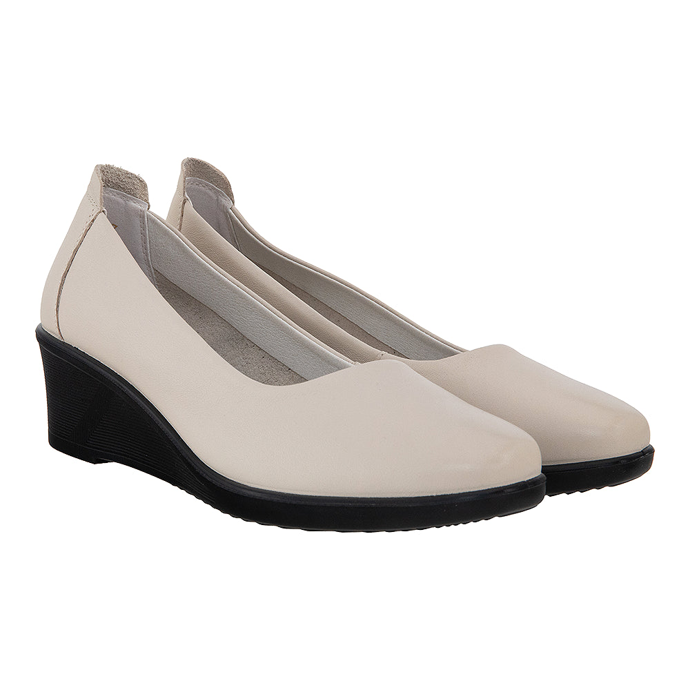 Pantofi casual dama 85-1 crem
