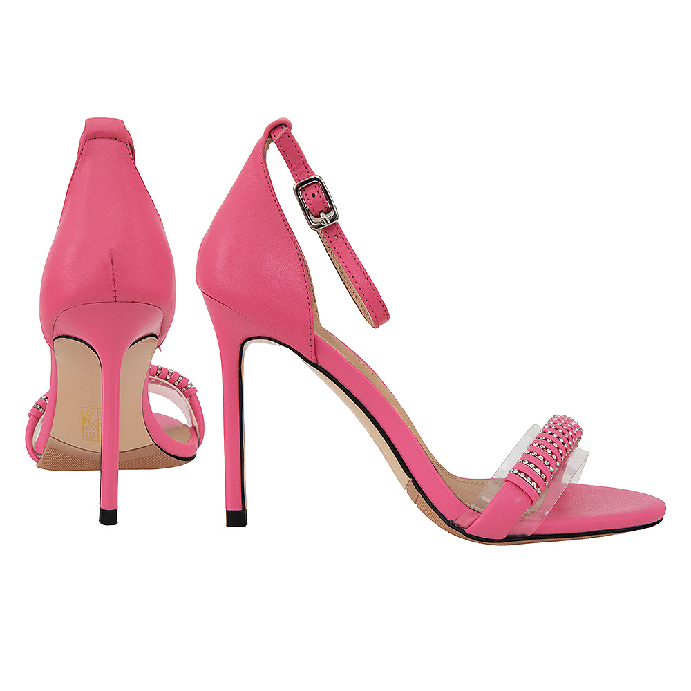 Sandale dama 746 stiletto roz