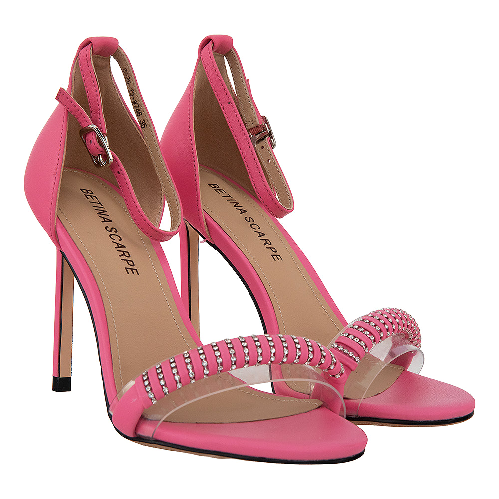 Sandale dama 746 stiletto roz