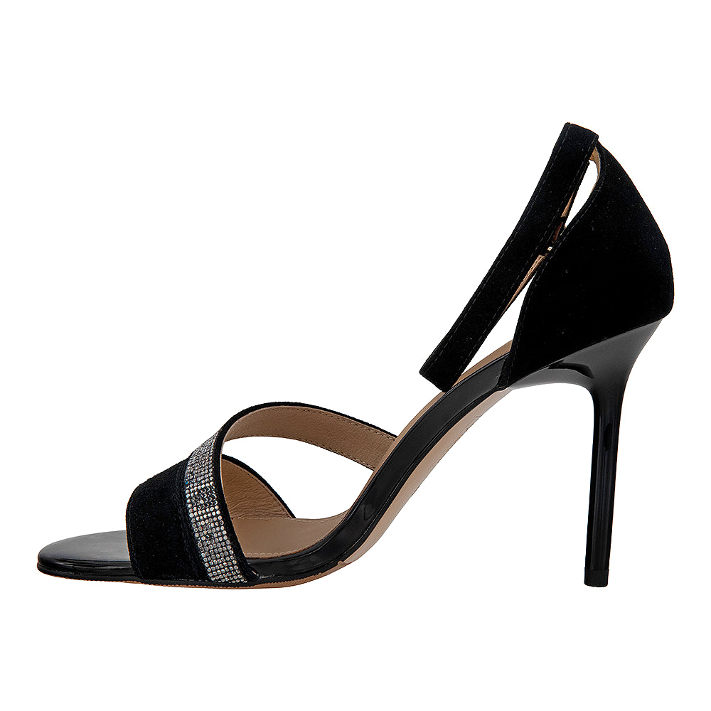 Sandale dama 6064 stiletto negru