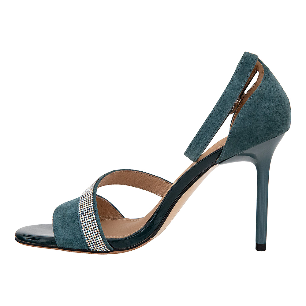 Sandale dama 941 stiletto albastru