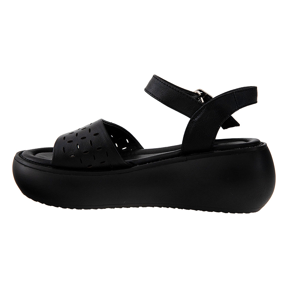 Sandale cu platforma FF05 negru
