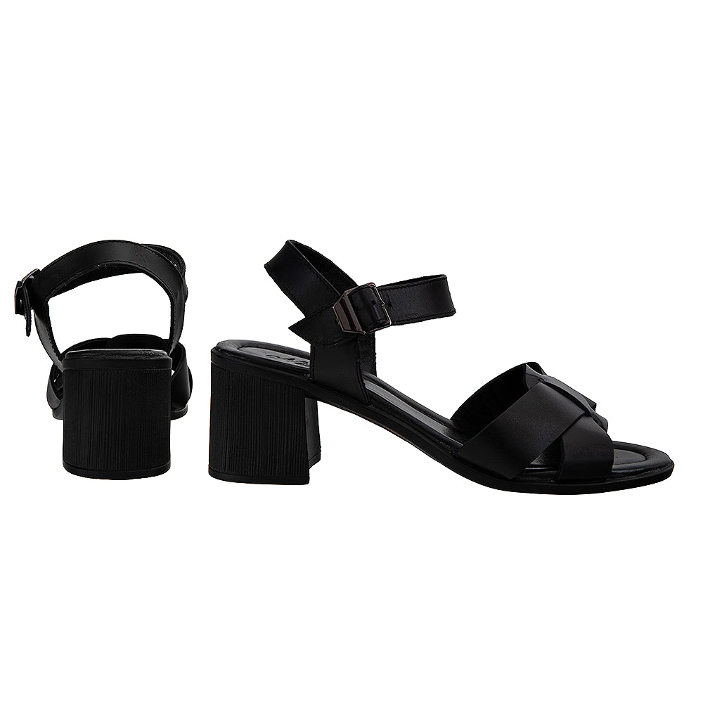 Sandale dama cu toc gros 1793 negru