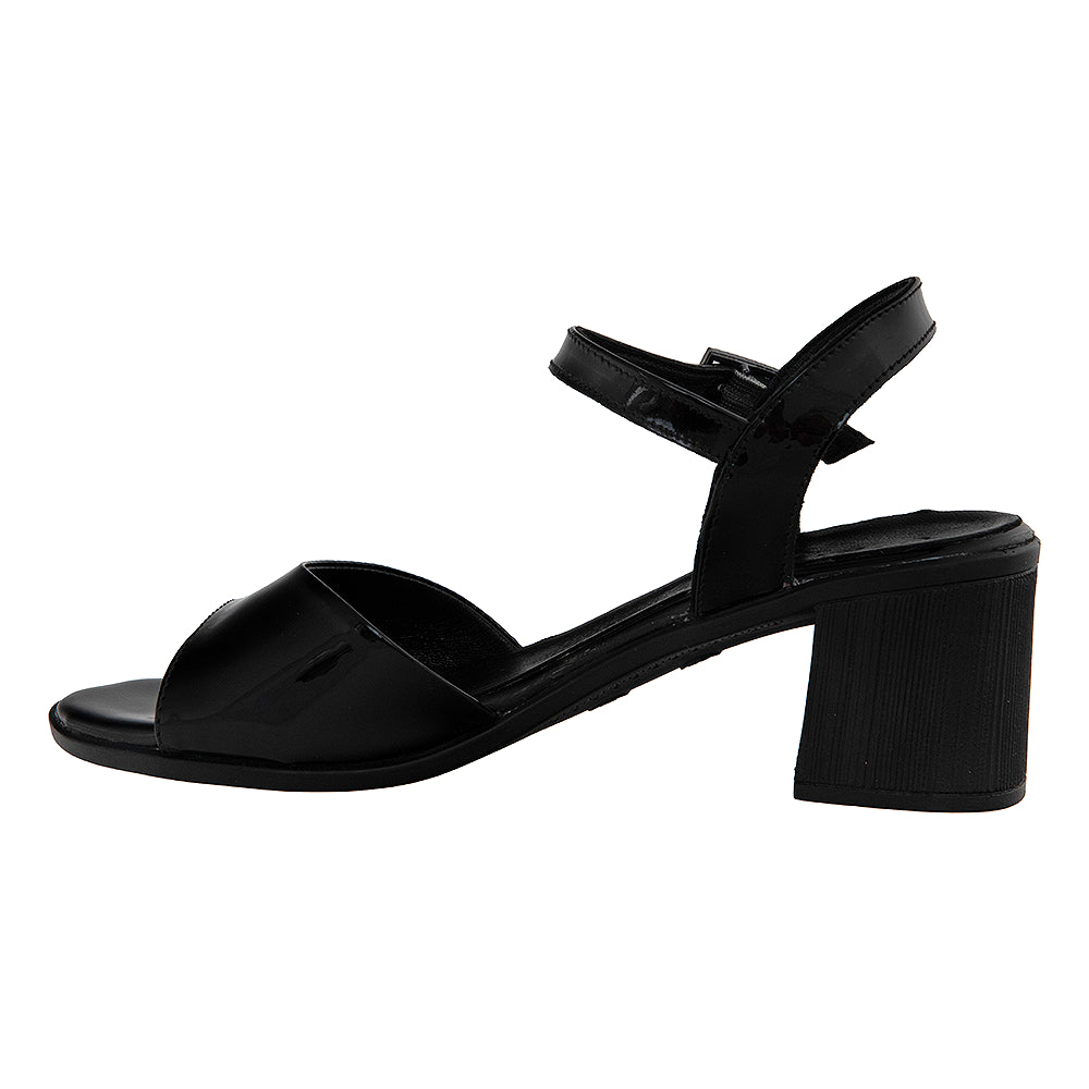 Sandale cu toc gros 1807 negru