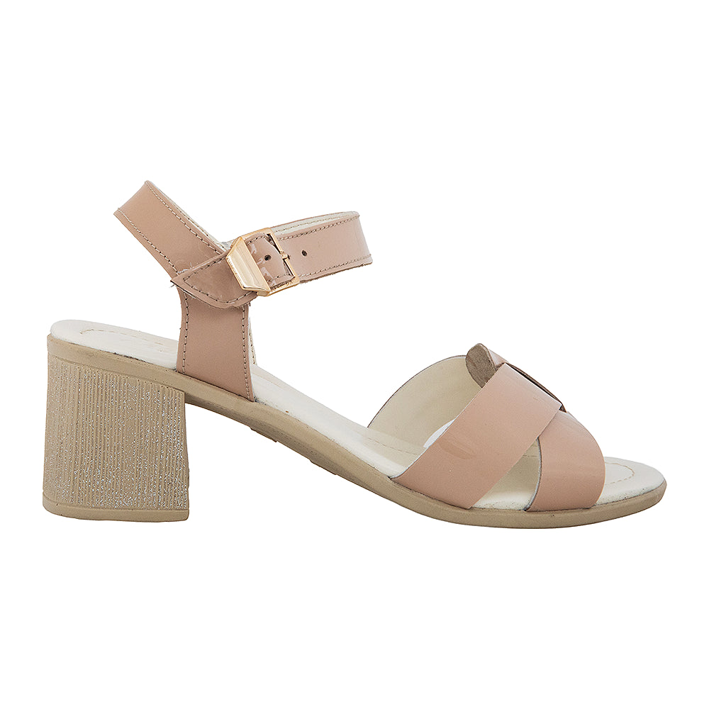 Sandale dama cu toc gros 1793 bej