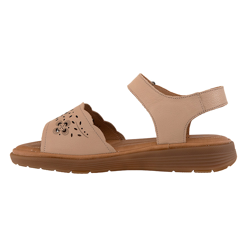 Sandale comode dama bej 53308 apricot
