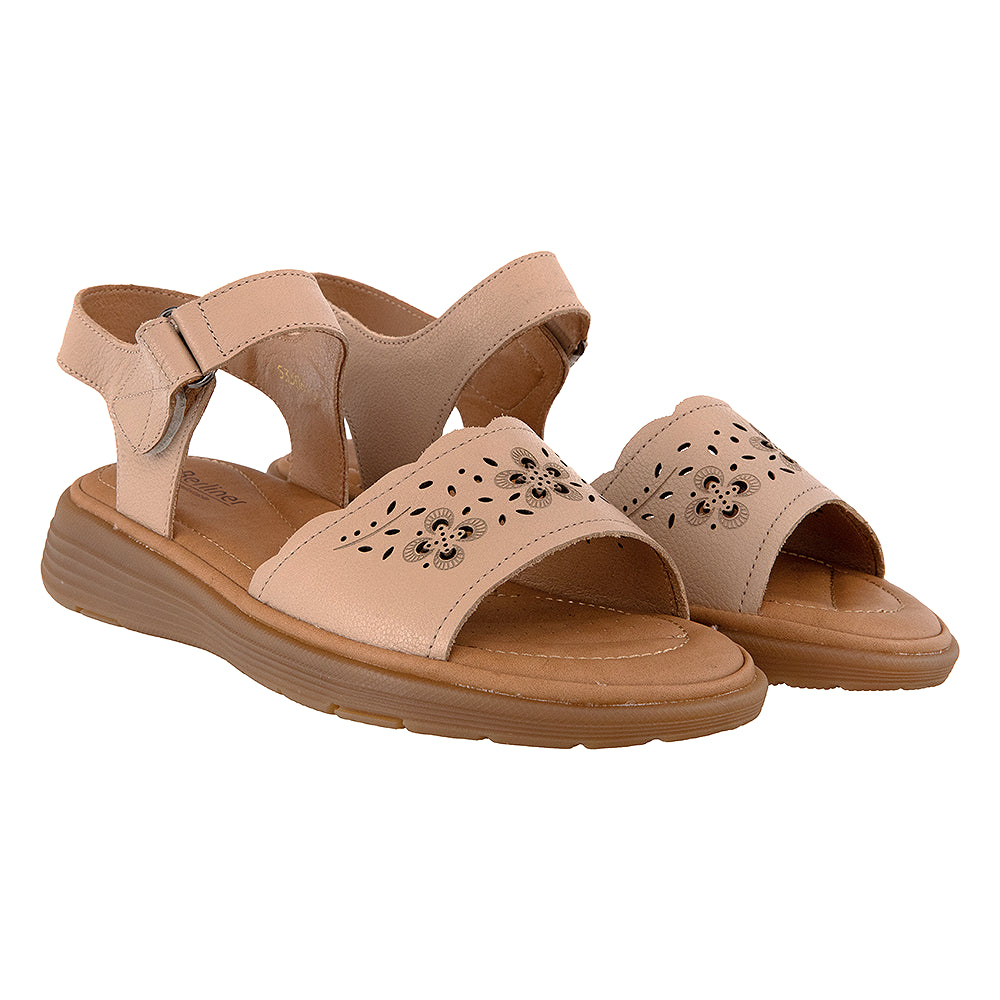 Sandale comode dama bej 53308 apricot