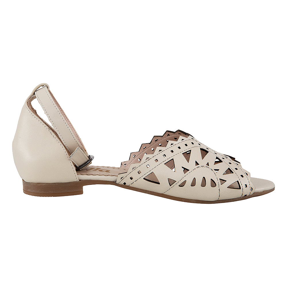 Sandale decupate 3397 crem