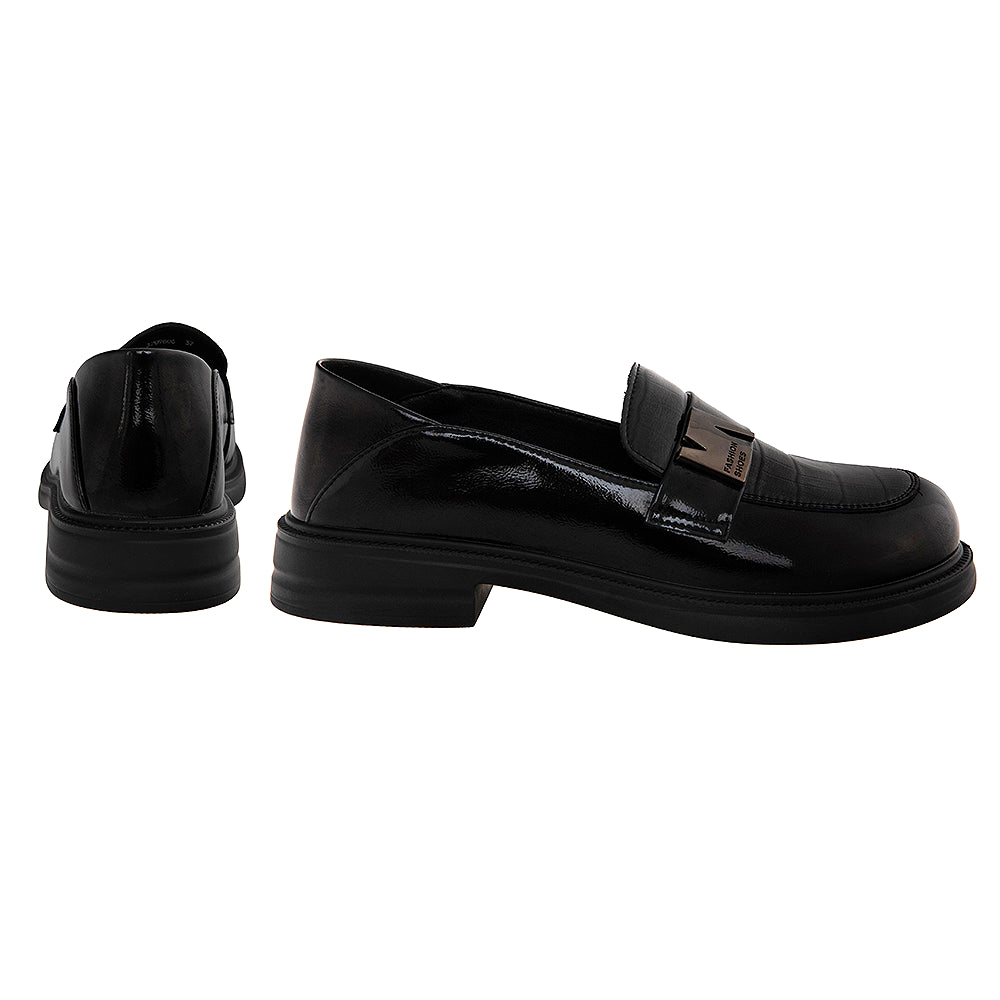 Mocasini dama 3709806 negri lacuiti