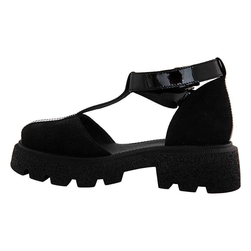 Sandale damă cu platformă 3370 negru